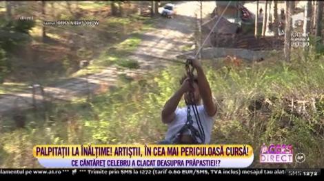 Palpitații la înălțime, în cea mai periculoasă cursă! Ce cântăreț celebru a clacat deasuprea prăpastiei!