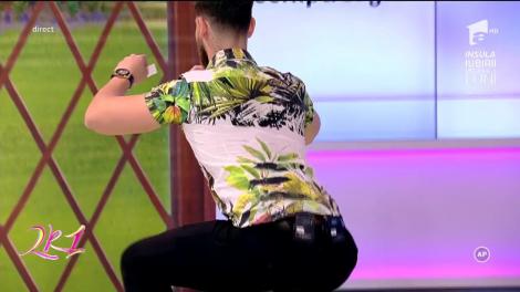 Bucuria fetelor! Moment super-HOT la "2k1"! ISPITA Robert Popescu desenează numere cu... posteriorul