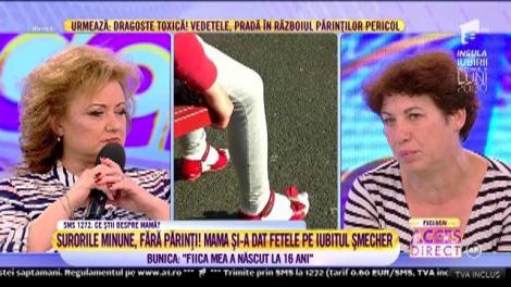 Surorile minune, fără părinți. Bunica: ”Fiica mea a născut la 16 ani. Fetița cea mică nici nu o recunoaște”