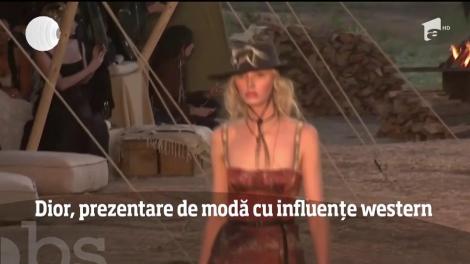 Casa de modă Dior, prezentare de modă cu influențe western