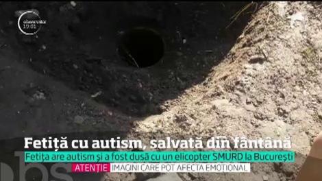 O fetiţă cu autism a fost la un pas să îşi piardă viaţa după ce a căzut într-o fântână