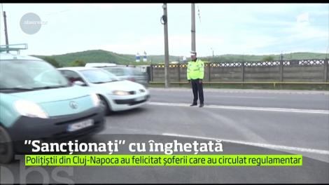 Experiență inedită la Cluj! Poliţiştii clujeni au tras pe dreapta șoferii care... purtau centură de siguranță!