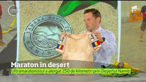 Ultramaratonistul Andrei Gligor a alergat 250 de kilometri prin Deşertul Namib