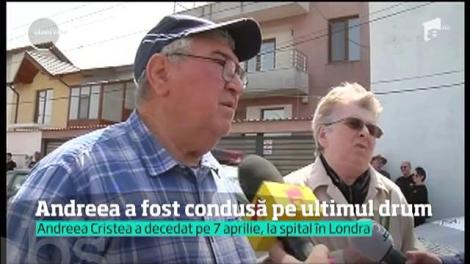 Andreea, tânăra ucisă în atentatul de la Londra, condusă pe ultimul drum