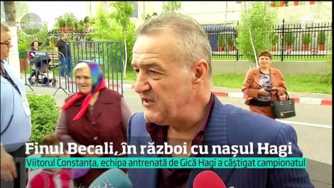 Finul Gigi Becali, în război cu naşul Gică Hagi, după ce Viitorul Constanţa a luat titlu în Liga 1