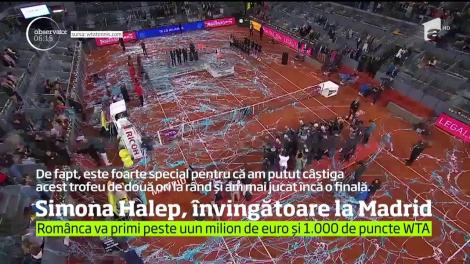 Simona Halep s-a impus în finala turneului de la Madrid