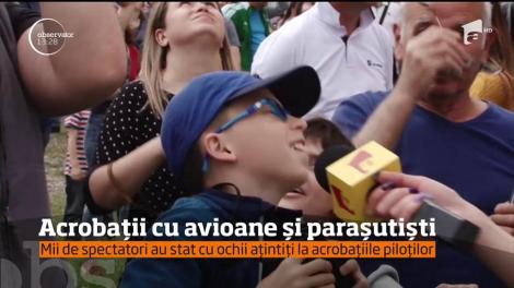 A fost spectacol pe cer, deasupra aerodromului de la Strejnic de lângă Ploieşti