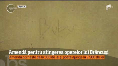 Amenzi uriașe pentru cei care ating operele lui Constantin Brâncuși! Pui mâna și scoți 2.500 de lei din buzunar!