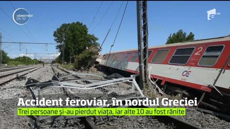 Grav accident feroviar în nordul Greciei