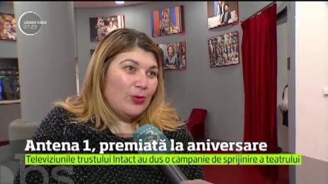 Emoționant. Antena 1 şi Antena 3 au fost premiate de conducerea Teatrului Nottara!