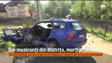 Doi muzicanţi din Bistriţa au murit într-un teribil accident rutier