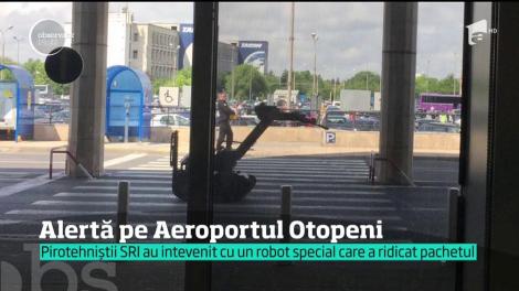 Intervenţie specială pe aeroportul Henri Coandă. Un pachet suspect a fost găsit lângă un coş de gunoi