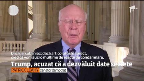 Preşedintele Donald Trump i-ar fi dezvăluit ministrului rus de externe informaţii strict secrete cu privire la Statul Islamic