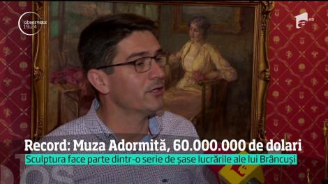 "Muza Adormită" a lui Constantin Brâncuşi a fost vândută cu 57 de milioane de dolari