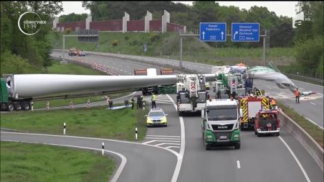 Accident neobişnuit pe o autostradă din vestul Germaniei