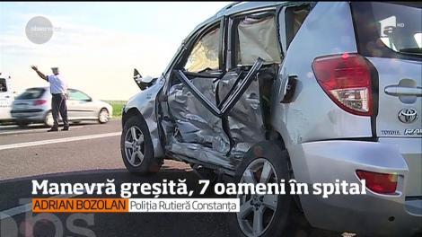 Şapte oameni au văzut moartea cu ochii la ieşirea din municipiul Constanţa