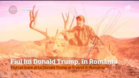 Vizită neaşteptată în România. Donald Trump Junior fiul cel mare al preşedintelui Statelor Unite ar fi venit în secret în ţara noastră
