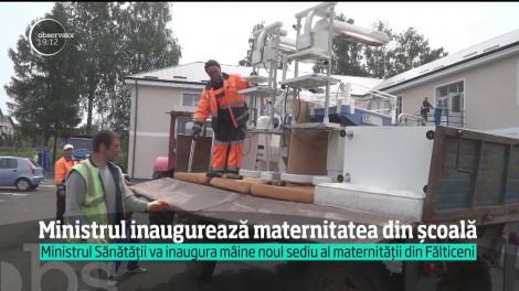 Ministrul Sănătăţii va tăia panglica maternităţii din Fălticeni. Dar unitatea medicală nu va funcţiona până când incubatoarele, cărate cu maşina de gunoi, nu vor fi complet dezinfectate