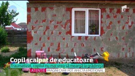 O educatoare din Bihor i-a smuls părul din cap unui băiat de 5 ani