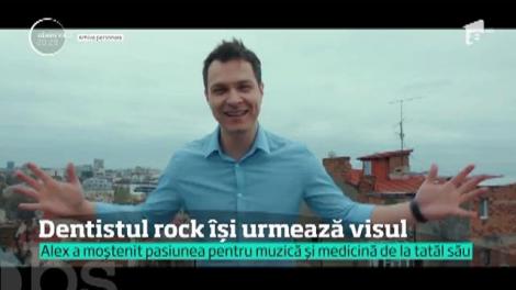 Medicina sau muzica? De ce nu amândouă?! Când nu îmbracă halatul de chirurg, un tânăr român urcă pe scenă şi cântă rock