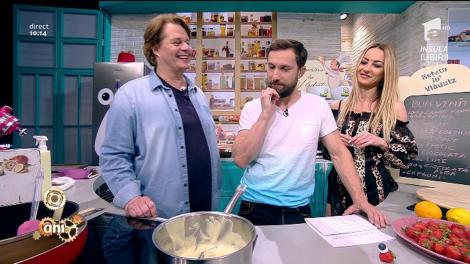 Dani Oțil, impresionat de prăjitura lui Vlădutz: ”Lasă că ling eu oala asta! În copilărie păjitura o mâncau invitații, eu doar colțurile”