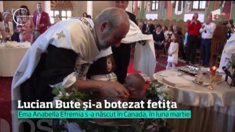 N-a urcat în ring, dar Lucian Bute a avut cele mai mari emoţii din viaţa lui. Şi-a botezat fetiţa