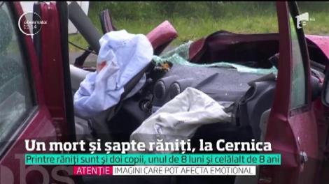 Accident grav la Cernica: O persoană a murit iar alte 8 persoane au fost rănite