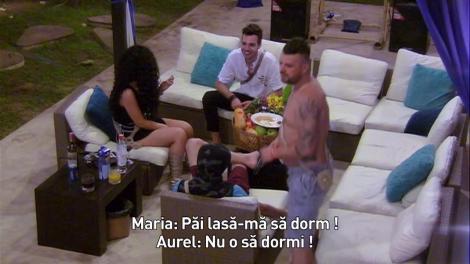 Conflict, stârnit din nimic, între Aurel și ispita Maria