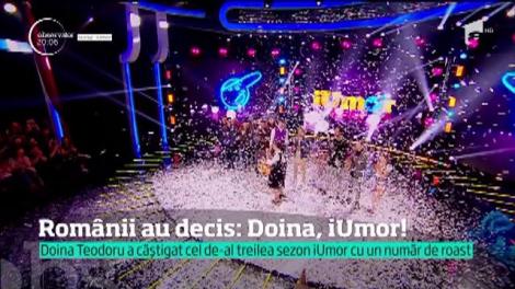 Doina Teodoru este marea câştigătoare a celui de-al treilea sezon! Regina iUmorului e o tânără actriţă, care pare să-i fi aprins inima lui Bendeac