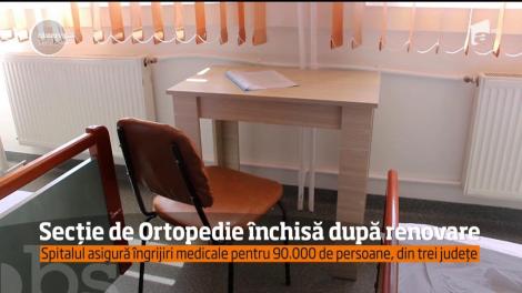 Secția de Ortopedie din Râmnicu Sărat, închisă după renovare