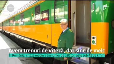 România are trenuri de viteză cumpărate cu milioane de euro ce abia se târâie pe liniile ferate slabe
