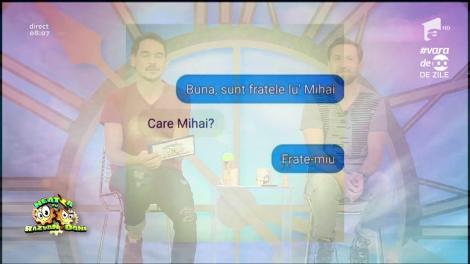 Rubrica "Decât un prieten în plus pe Facebook, mai bine un prieten în minus". Mesajul zilei: "Atunci când numai crezi, crezi doar atunci când crezi"