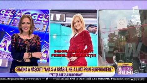 Simona Gherghe a născut! Primele declarații de lângă Ana: ”Fetița este foarte bine. Deși este micuță, este bătăioasă!”