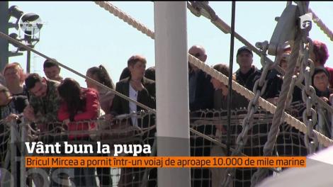 Nava-şcoală Mircea a pornit într-un voiaj de aproape 10.000 de mile marine