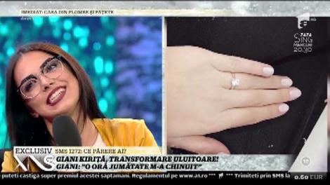 Giani Kiriţă, luat prin surprindere, în direct! Fiica lui de 18 ani a primit inelul: "Îţi iau telefonul imediat şi gata"