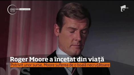 Actorul Roger Moore a încetat din viaţă la vârsta de 89 de ani!
