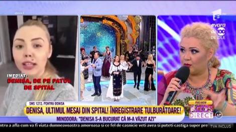 Minodora, noi informații despre starea de sănătate a Denisei Răducu. Cântăreața a vizitat-o pe patul de spital: ”Nu vrea să fie văzută așa”