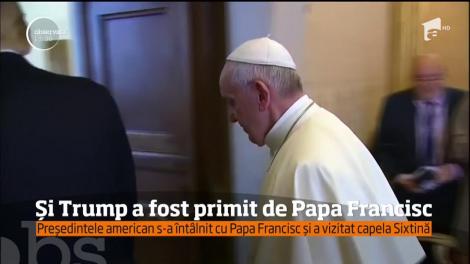 Preşedintele american Donald Trump se află la Roma, unde s-a întâlnit cu Papa Francisc