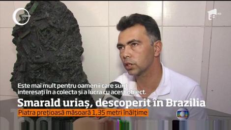 Un smarald de 1,3 metri și 360 de kilograme! Cum arată imensa bijuterie descoperită în Brazilia!