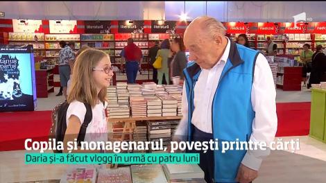 Cel mai vârstnic dintre bloggeri şi cea mai tânără vloggeriţă, povești printre cărți