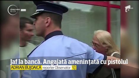 Jaf la o bancă din București. Angajata a fost amenințată cu pistolul