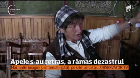 Urmele dezastrului lăsat de viitură în judeţul Caraş-Severin