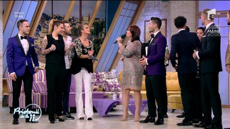 Platoul emisiunii „Prietenii de la 11” a fost invadat de miri! George și Șerban Copoț n-au lipsit de la spectacol!