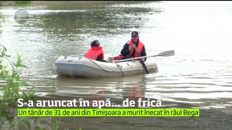 S-a aruncat în Bega ca să scape de bătaie și a sfârșit tragic