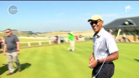 Barack Obama, la golf în Scoția