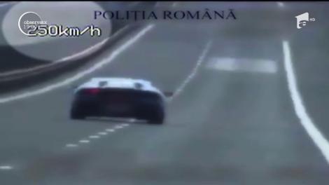 Vitezoman surprins de polițiști cu 254 km/h pe autostrada Sibiu - Deva