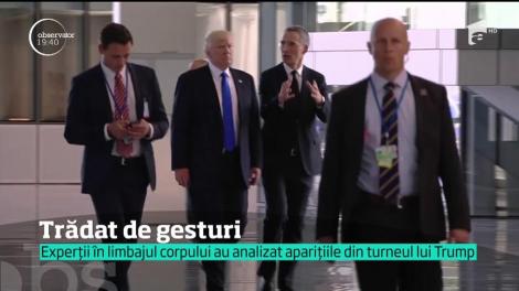 Fermecător, încrezător, agresiv şi nepoliticos. Donald Trump, trădat de gesturi