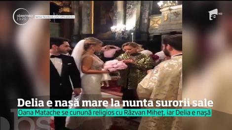 Emoții mari pentru Delia și toată familia artistei, la nunta surorii sale. Oanei i s-a făcut rău, în timpul slujbei