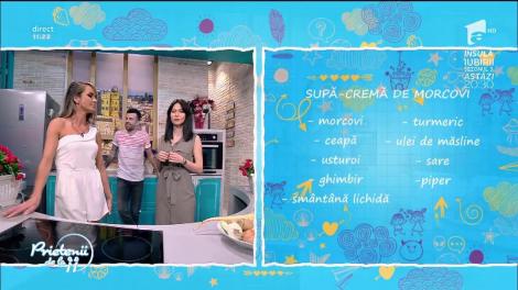 Andreea Moldovan găteşte o "Supă cremă de morcovi"