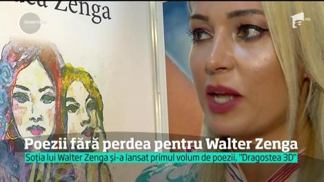 Raluca Zenga a lansat un volum de poezii fierbinţi şi îndrăzneţe